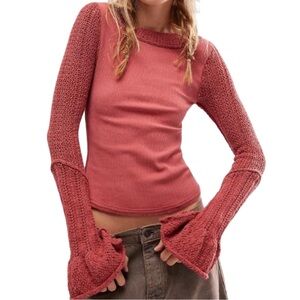 Free People | Cuffing Season Top in Dusty Cedar - Size Small (NWOT)